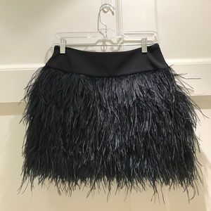 JAYGODFREY Black Feather Skirt